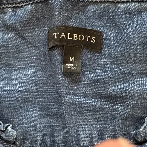 Casual Denim Blue Tencel Blouse - Picture 2 of 6